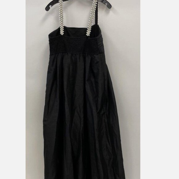 ANTHROPOLOGIE Hutch The Mabel Rhinestone Wide-Leg Jumpsuit $228 Large Black - Picture 7 of 7